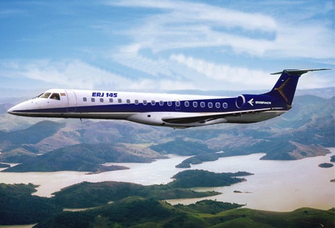 Jato civil Embraer 145 para 50 passageiros  Embraer