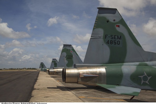 Caças F-5 prontos para missão na UNITAS Cb André Feitosa / Agência Força Aérea