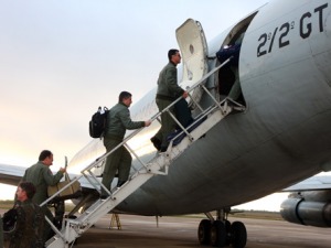 Embarque da FAE 103 na Base Aérea de Canoas - RS