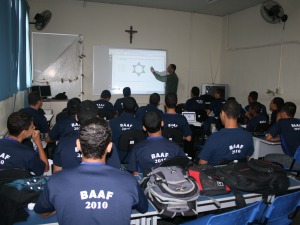instrução em sala de aula