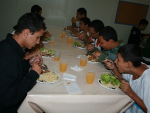almoço no refeitório dos CB e Soldados da BAAF
