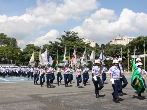 Tropa no desfile militar
