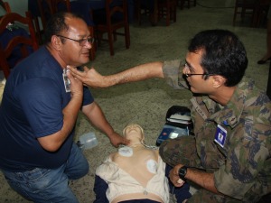 Servidor da COMARA em curso de Primeiros Socorros