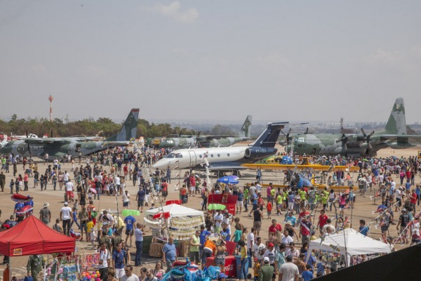 Um dos destaques do evento foi a exposição da maquete do Gripen NG, nova aeronave de caça da FAB