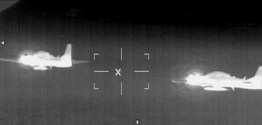 Imagem do FLIR mostra caças A-29