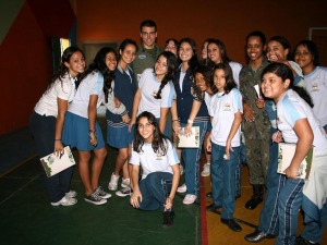 alunos adoraram a presença da BAAF