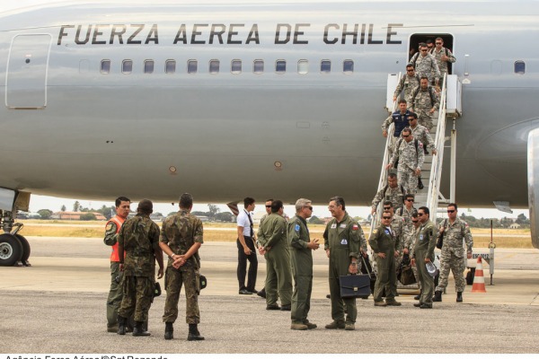 Chegada da delegação chilena na Base Aérea de Natal  Agência Força Aérea/Sgt Rezende