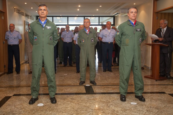 Brigadeiros Aguiar, Rossato e Jordão  Cb Vinícius Santos / Agência Força Aérea