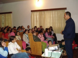 Palestra em escola