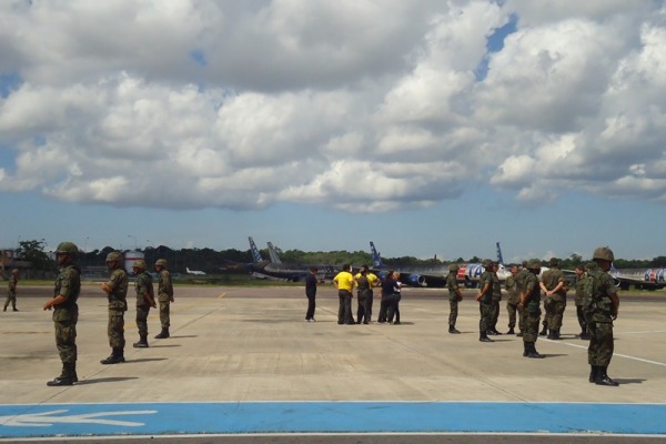 O treinamento conjunto para a recepção de delegações durante a Copa do Mundo reuniu representantes de diversos órgãos