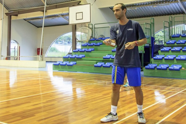 Marco Vasconcelos, técnico da seleção brasileira de badminton  Agência Força Aérea/ Sgt Rezende