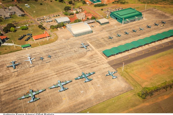 Base Aérea com as aeronaves do exercício  Sgt Bruno Batista / Agência Força Aérea