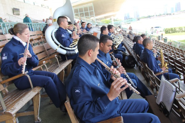 Banda da BABR se apresenta durante o evento  Soldado Rocha/IV COMAR