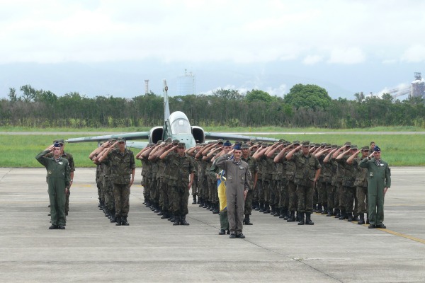 Esquadrão Adelphi durante a solenidade  2S Leonardo