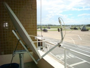 Antena GSAC vista de perfil