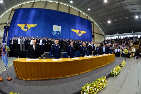 A solenidade de formatura foi realizada em São José dos Campos (SP)