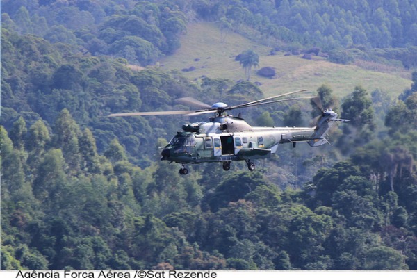 Helicóptero H-36 do Esquadrão Falcão  Sgt Paulo Rezende / Agência Força Aérea