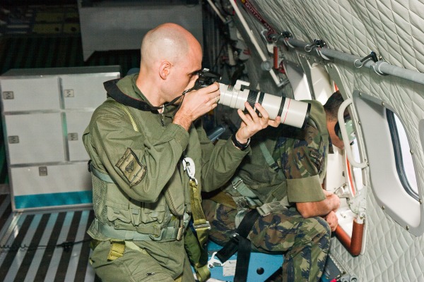 Sargento Johnson durante missão da FAB  Sgt Marcos Poleto / Agência Força Aérea