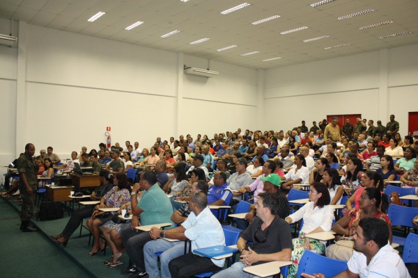 Palestra sendo ministrada  2S Francélio