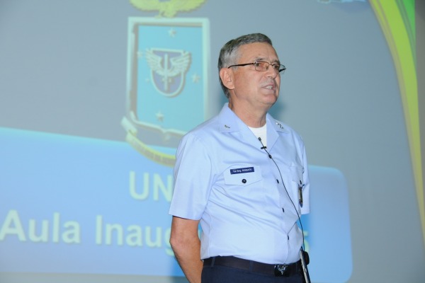 A aula foi realizada na Universidade da Força Aérea