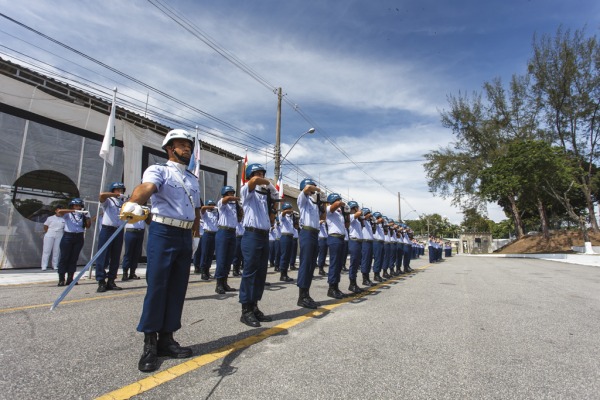 Tropa durante solenidade  Sgt Rezende / Agência Força Aérea