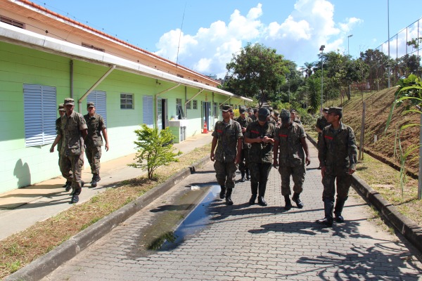 Militares da BASP em instrução teórica  BASP