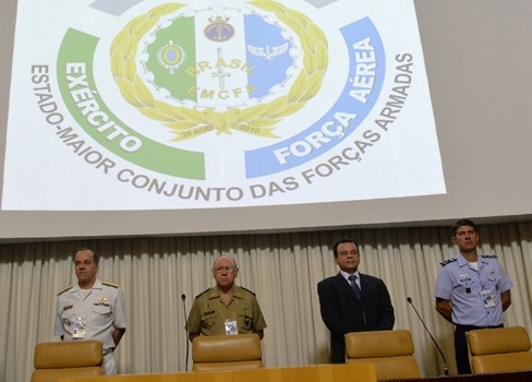 Evento acontece em Brasília com a participação de militares da Marinha, do Exército e da Aeronáutica