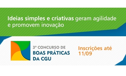 Concurso de boas práticas da CGU  CGU