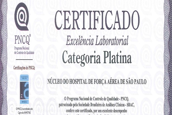 Categoria Platina foi alcançada após conceito de excelência ser mantido por 15 anos