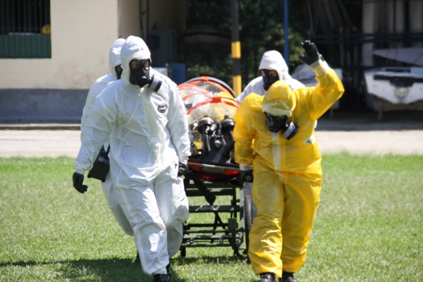 Roupas de proteção nível A são empregadas quando não se conhece o agente contaminante ou biológica