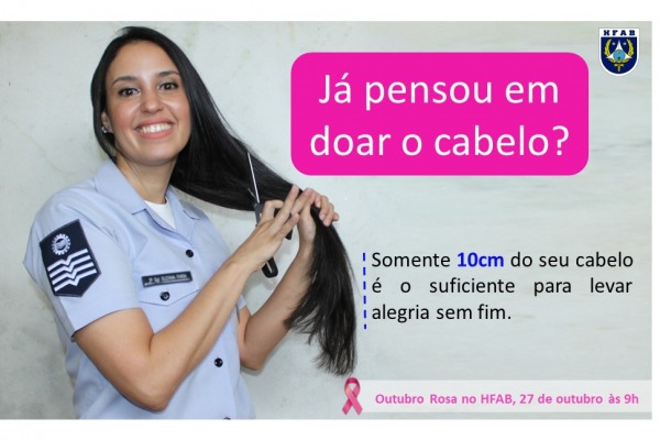 O objetivo é doar o cabelo arrecadado para confecção de perucas às mulheres vítimas do câncer de mama