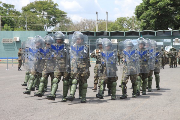 As atividades do Batalhão foram representadas durante o desfile da tropa