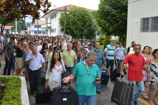 Chegada dos novos alunos  CB T. Ribeiro