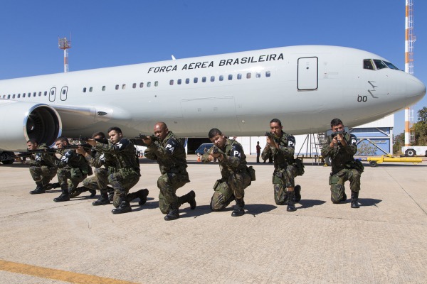 Grupamento de militares que atuarão na segurança