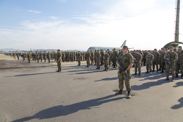 Grupamentos de militares da FAB na BAGL