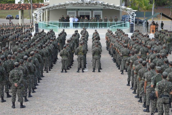 1200 militares das Forças Federais foram engajados na missão