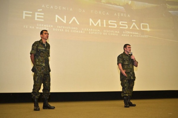 Palestra faz parte do Programa de Formação de Valores, da Academia da Força Aérea Brasileira 