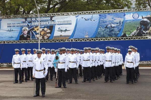 Cadetes da AFA durante a solenidade