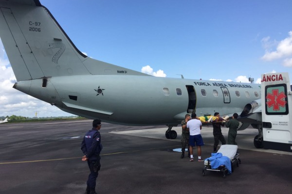 Eles foram levados de Tabatinga para Manaus, onde foram encaminhados para hospitais da cidade