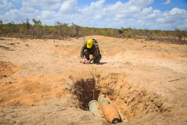 Atividade fez parte do curso de neutralização e destruição de artefatos explosivos, que formou 11 novos especialistas