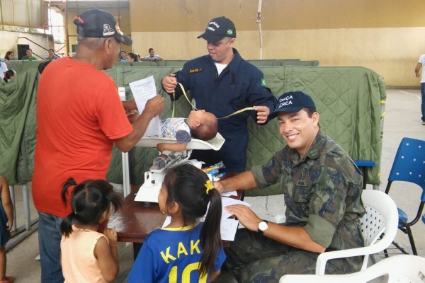 Militares do Hospital de Aeronáutica de Manaus realizaram os atendimentos em conjunto com integrantes de outras Forças