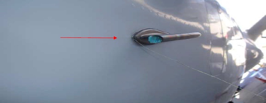 Tubo de pitot de aeronave civil danificado por balão