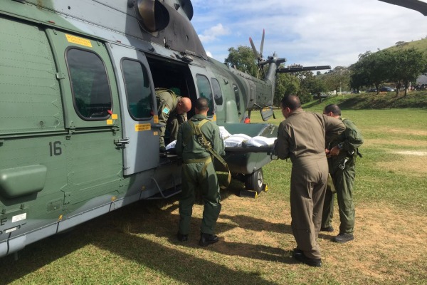 Ala 12 e HFAG prestaram socorro ao paciente no Rio de Janeiro