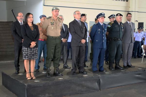 Presentes na cerimônia da Ala 7, em Boa Vista (RR)