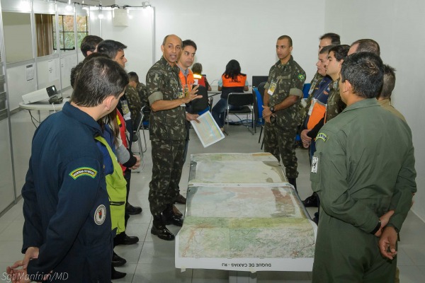 Exercício é realizado pelo Ministério de Defesa com a participação de várias instituições 