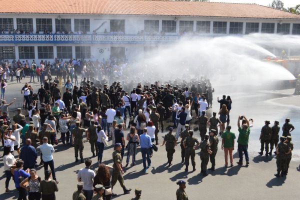 Os alunos passaram 40 dias de adptação à vida militar