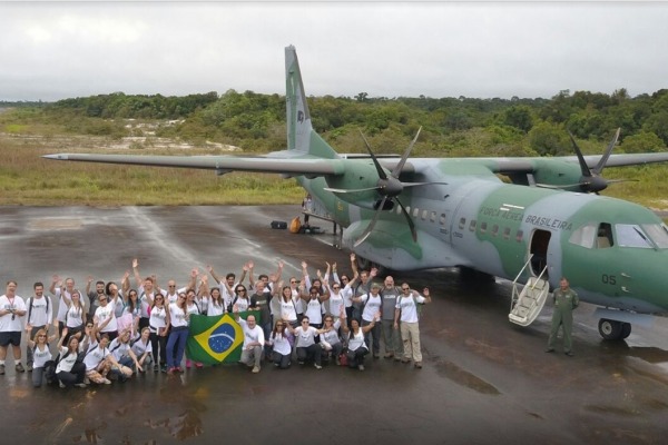 FAB está trabalhando no transporte de equipamentos e pessoas para a realização da 39ª Expedição da Saúde