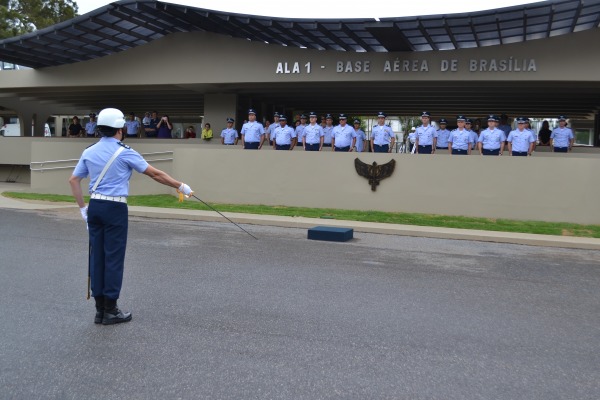 Cerimônia militar na Ala 1, em Brasília