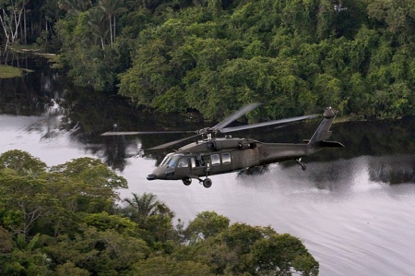 Helicóptero Black Hawk participou das buscas