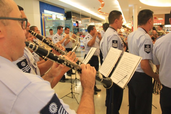 Banda de Música da Ala 7 participou do encerramento da mostra 